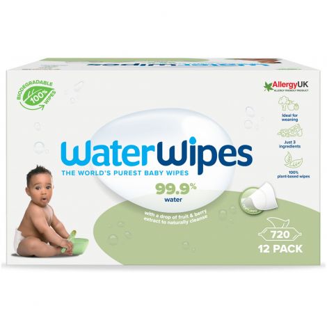 Servetele umede Biodegradabile Water Wipes Soapberry, 12 pachete x 60 buc, 720 buc - imagine 6